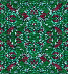 Baroque with mosaic classic pattern. Seamless background.
