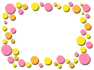 水玉のフレーム