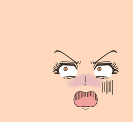 少女漫画 顔 表情