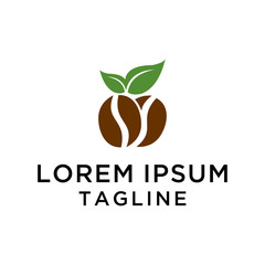 Leaf Coffe Logo Design Template