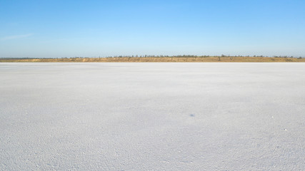 Evening, on the salt lake of Solonets-Tuzla