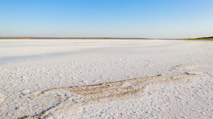 Evening, on the salt lake of Solonets-Tuzla