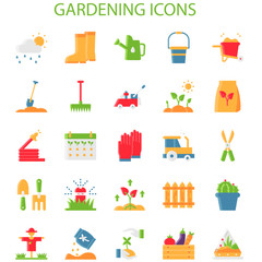 Gardening Without Outline Iconset