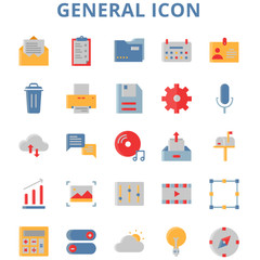 General Without Outline Iconset