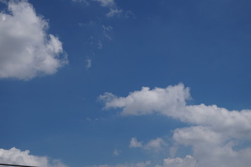 blue sky with cloudy landscape