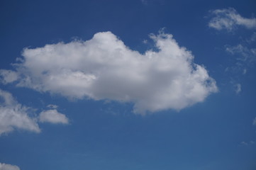 blue sky with cloudy