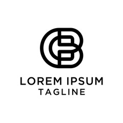 Letter BC Logo Design Template