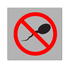 Spermicide Condom icon on white background. flat style. Spermicide Condom icon for your web site design, logo, app, UI. Spermicide symbol.