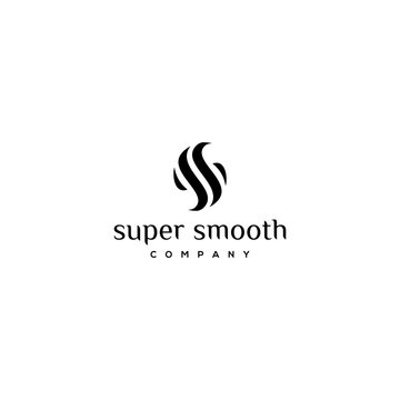 abstract logo with letter ss design concept