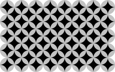 Black and grey abstract background in seamless geometrical grid pattern.