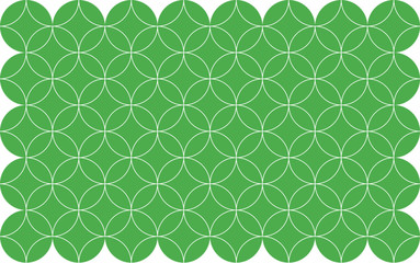 Green abstract background in seamless geometrical grid pattern.