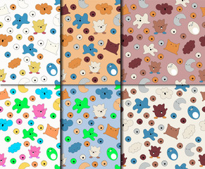 Fashionable baby seamless patterns
