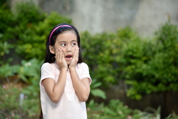 Fototapeta premium An A Shocked Petite Child