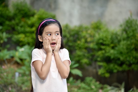 An A Shocked Petite Child