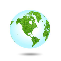 Green world earth grass surface