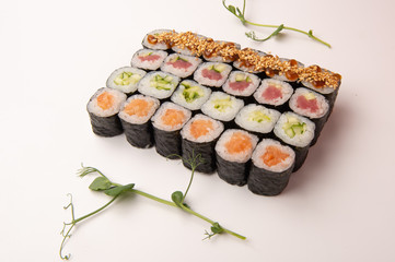 japan food sushi rice roll fish