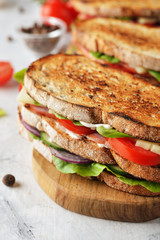 Fresh homemade sandwich