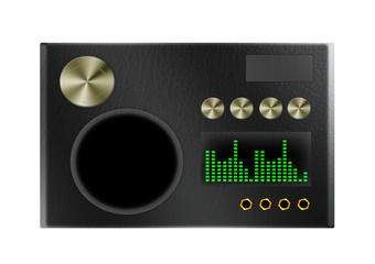 Fototapeta premium black speaker 