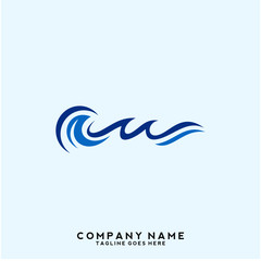 Water wave Logo Template