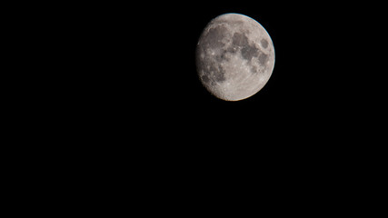 The Waxing Gibbous Moon over South Carolina - 9/10/2019