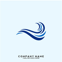 Water wave Logo Template