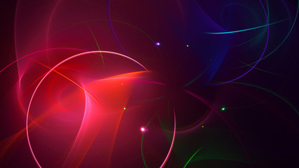 3D rendering multicolored abstract fractal
