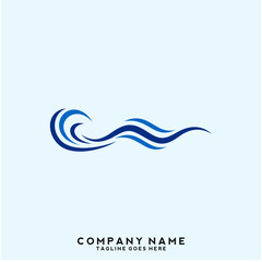 Water wave Logo Template