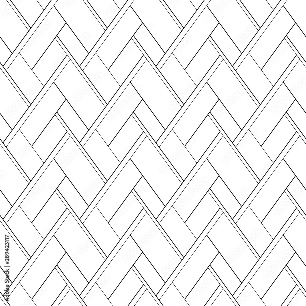 Wall mural vector seamless pattern. abstract background with black cross lines on a white backdrop