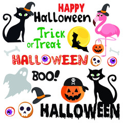 Happy Halloween Art, vector illustration