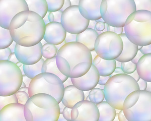 沢山のしゃぼん玉