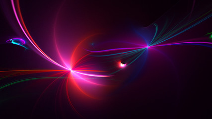 3D rendering multicolored abstract fractal