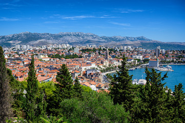 Panorama of Split, Croatia