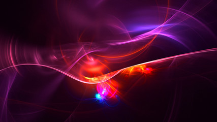 3D rendering multicolored abstract fractal