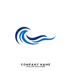 Water wave Logo Template