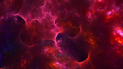 3D rendering multicolored abstract fractal