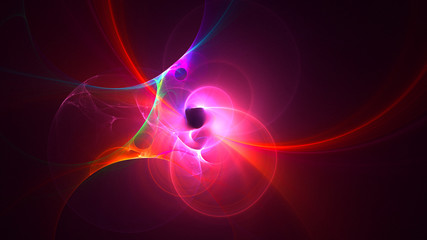 3D rendering multicolored abstract fractal