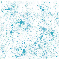 Blue background with splash decoration elements, vector illustration