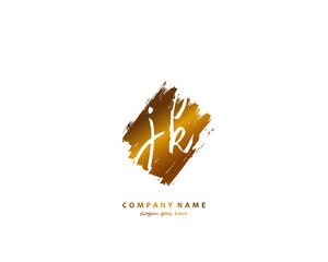  JK Initial letter logo template vector
