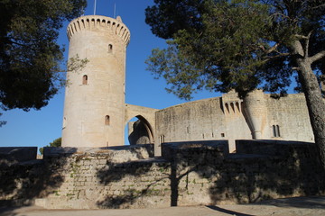 Fototapeta na wymiar Bellver castle in Palma de Mallorca, Spain