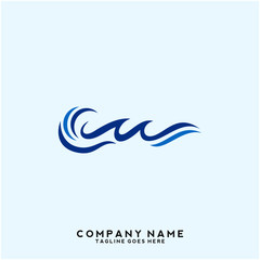 Water wave Logo Template