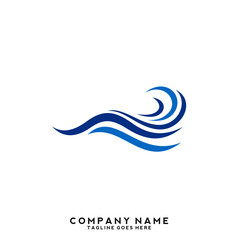 Water wave Logo Template