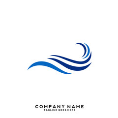 Water wave Logo Template