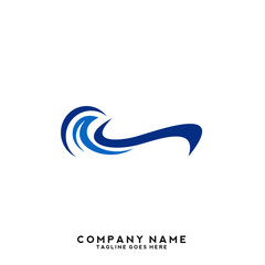 Water wave Logo Template
