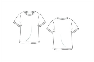 Fototapeta premium Women top,t-shirt, blouse in vector set
