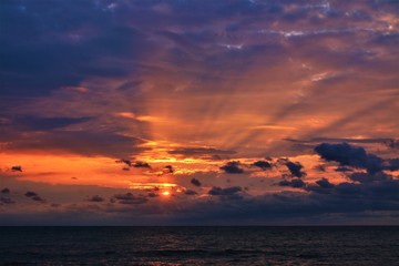 a beautiful sunrise at the black sea