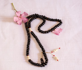 Tibetan Buddhist rosary, called mala or japamala