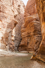 Wadi Mujib Canyon in Jordan
