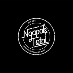 Ngapak Total Lettering Logo