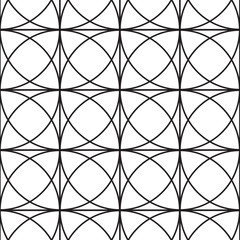 Geometry of circle and square on background. vector pattern. pattern is on swatch panel.