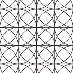 Geometry of circle and square on background. vector pattern. pattern is on swatch panel.
